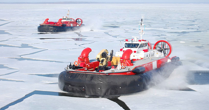 Canada Hovercraft Over Ice Canada Hovercraft Over Ice
